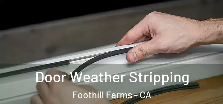 Door Weather Stripping Foothill Farms - CA